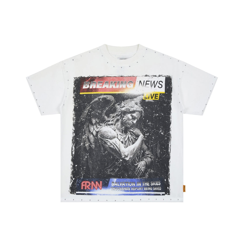 FIRST ROW Breaking News Salvation in the Skies Graphic T-Shirt