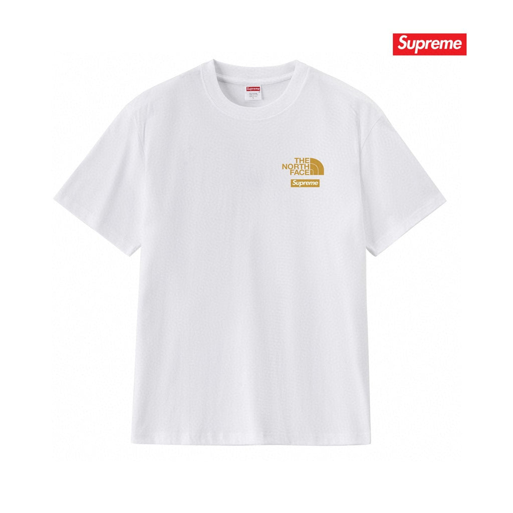 Supreme Gold Mountain Logo Graphic Short-Sleeve T-Shirt