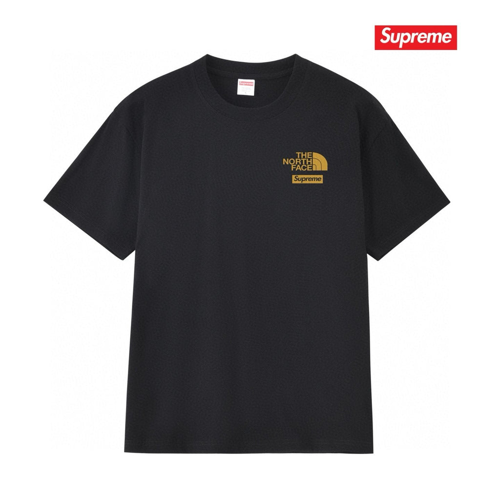Supreme Gold Mountain Logo Graphic Short-Sleeve T-Shirt