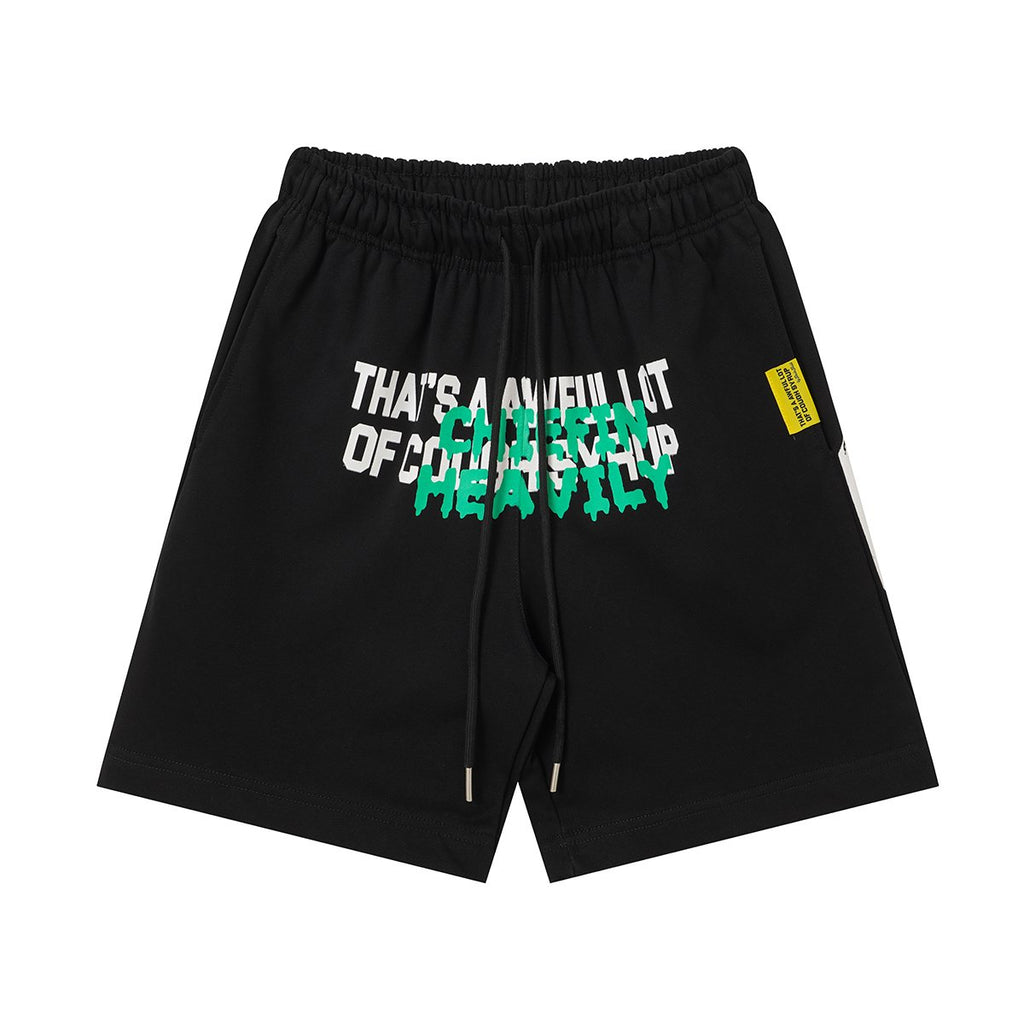 THAT'S A AWFUL LOT OF COUGH SYRUP Drawstring Graphic Shorts