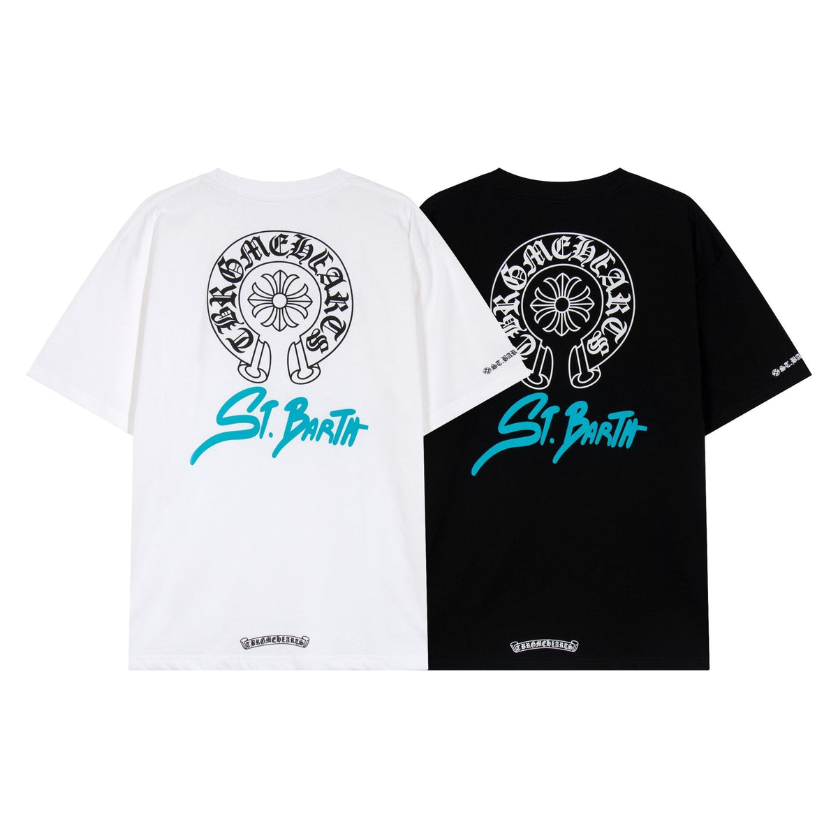 Chrome Hearts Horseshoe Floral Graphic T-Shirt