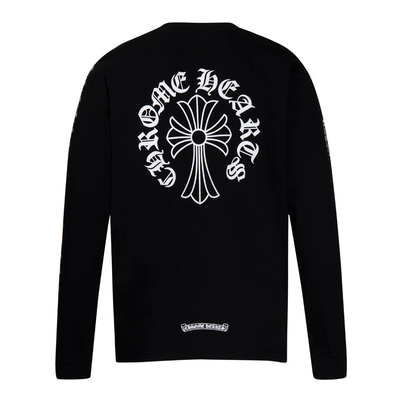 Chrome Hearts Neck Logo Cross Sleeve L/S T-shirt 9010