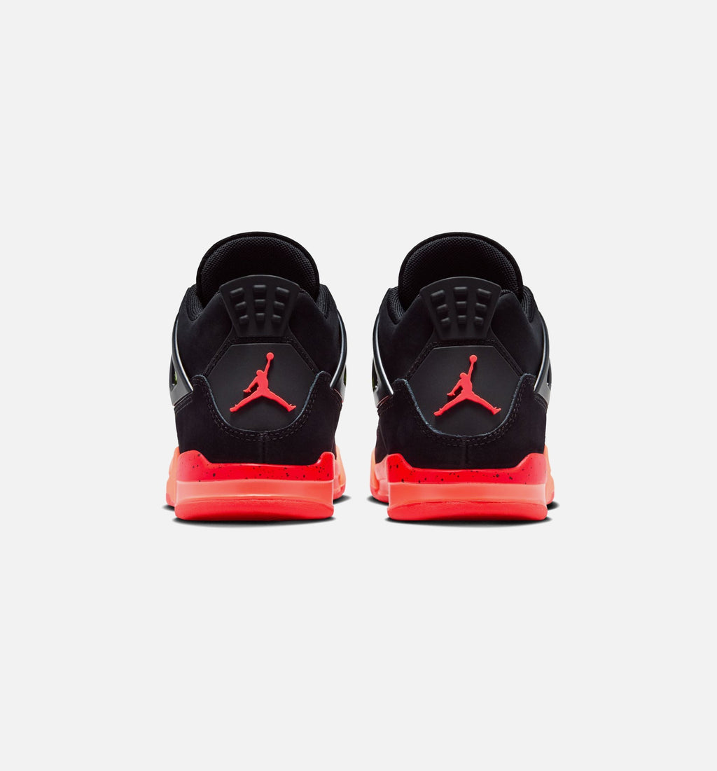 Air Jordan 4 Retro "Black Infrared 23" Little Kids' Shoe – Black/Infrared 23/Bright Mango