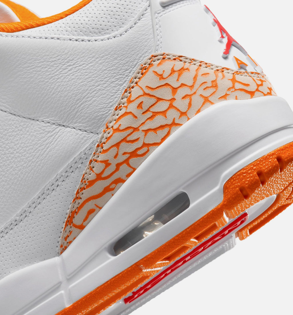 Air Jordan 3 Retro Orange Citrus Women's Lifestyle Shoes - White/Multicolor