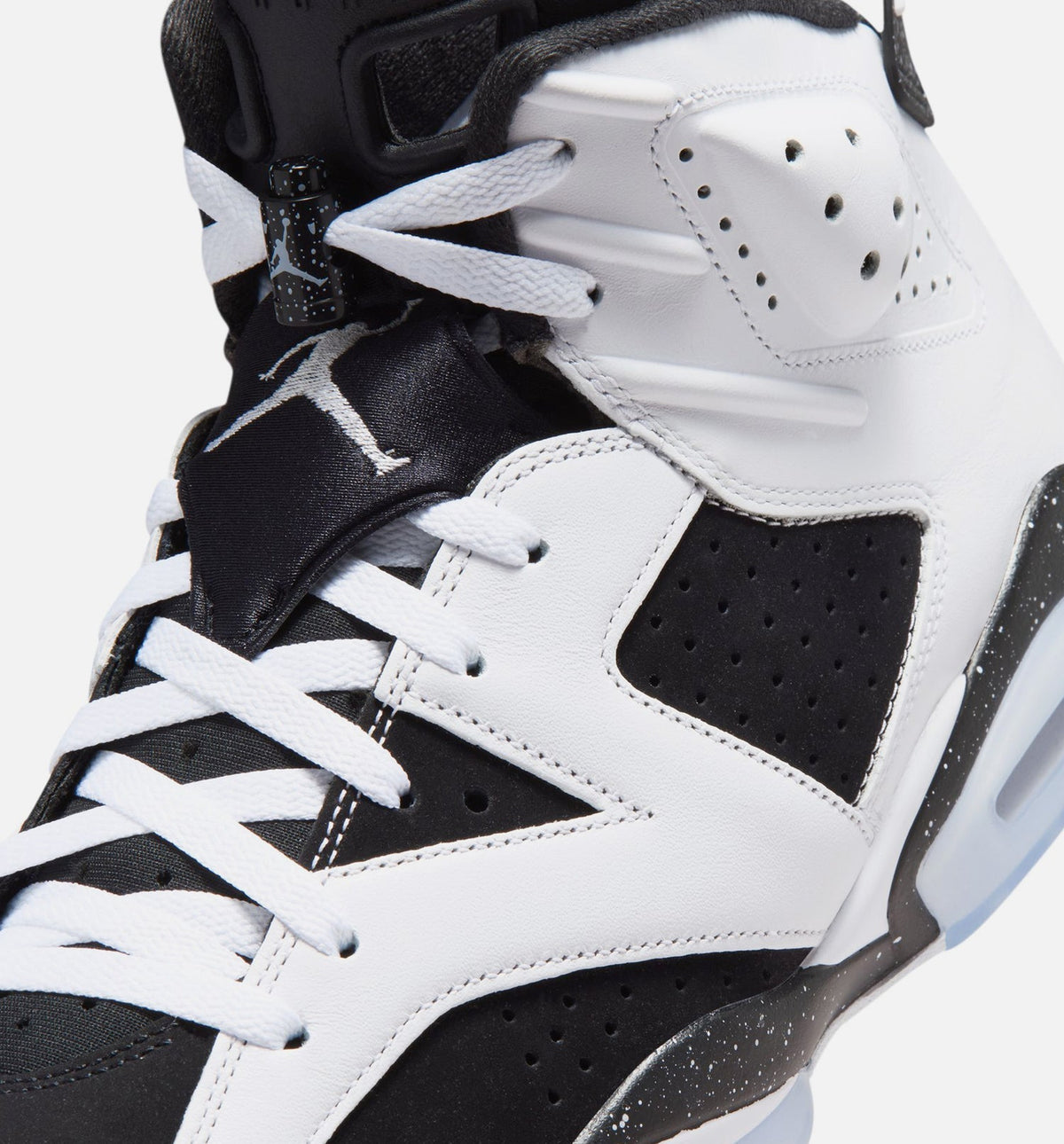 Air Jordan 6 Retro Black and White Men's Lifestyle Shoes - Black/White