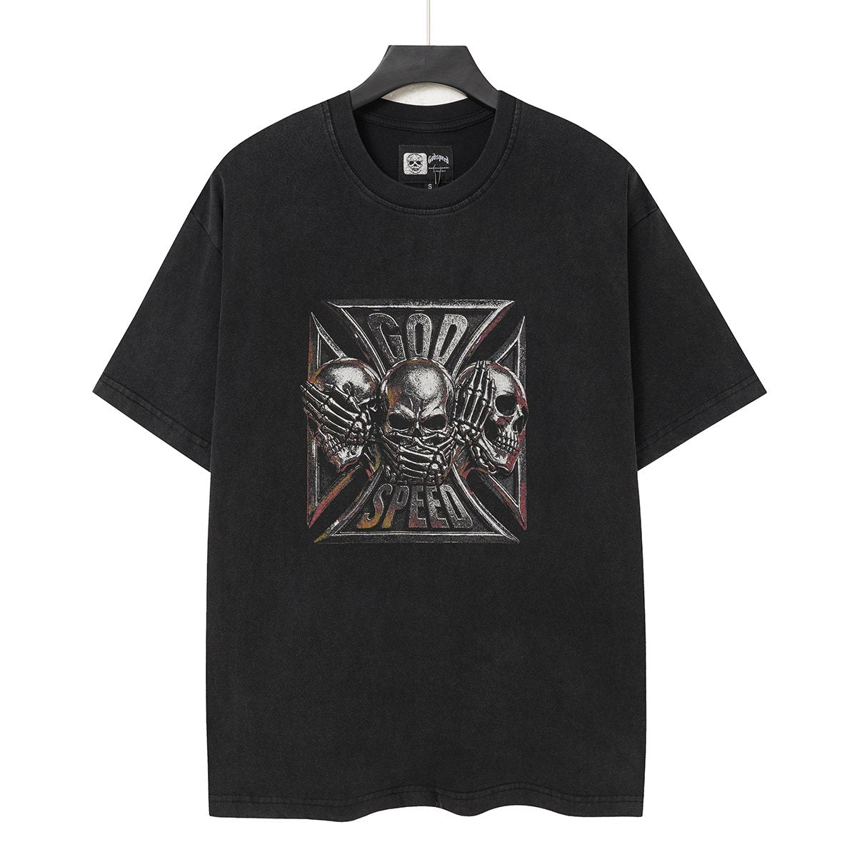 Godspeed Out of Many One Skull Graphic T-Shirt