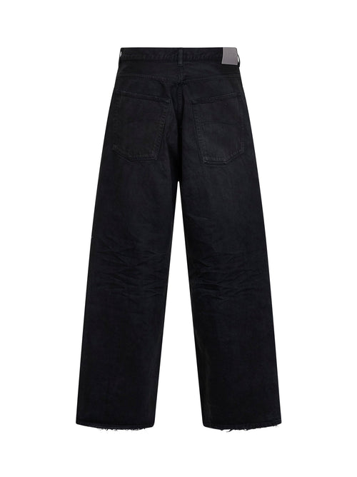Balenciaga Men Black Organic Japanese Denim Casual Jeans