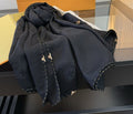 Louis Vuitton Navy Blue Patterned Scarf