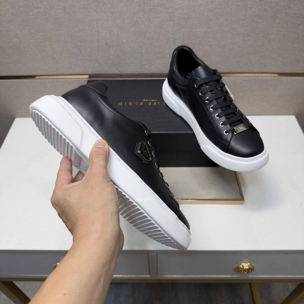 Philipp Plein Men's Black Low-Top Sneakers