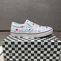 Vans White Graphic Low-Top Sneakers