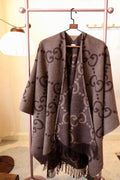 Gucci Fringed Monogram Cape
