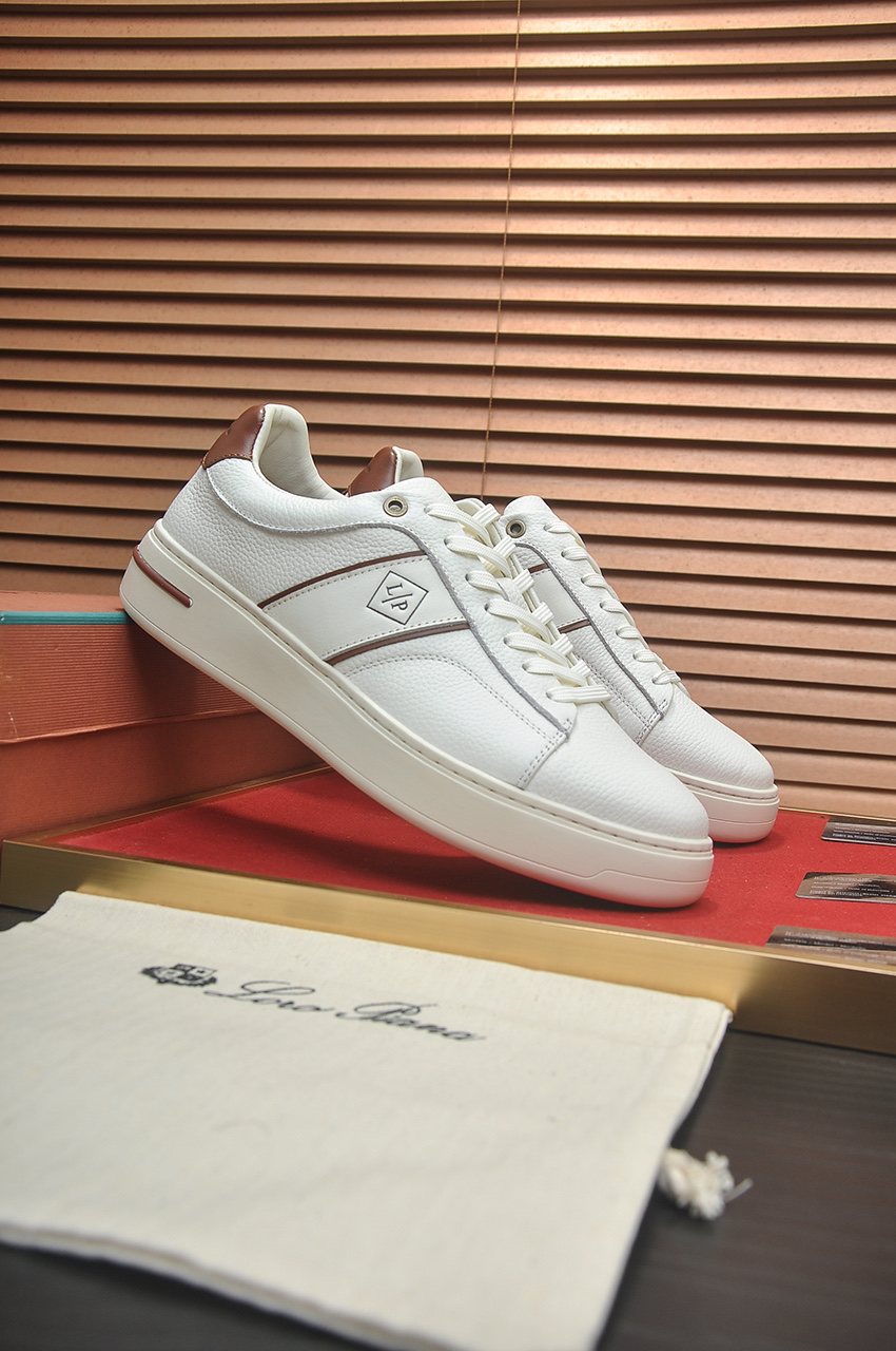 Loro Piana Textured Low-Top Sneakers