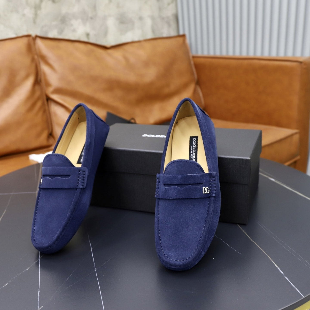 Dolce & Gabbana Men's Leather Penny Loafers