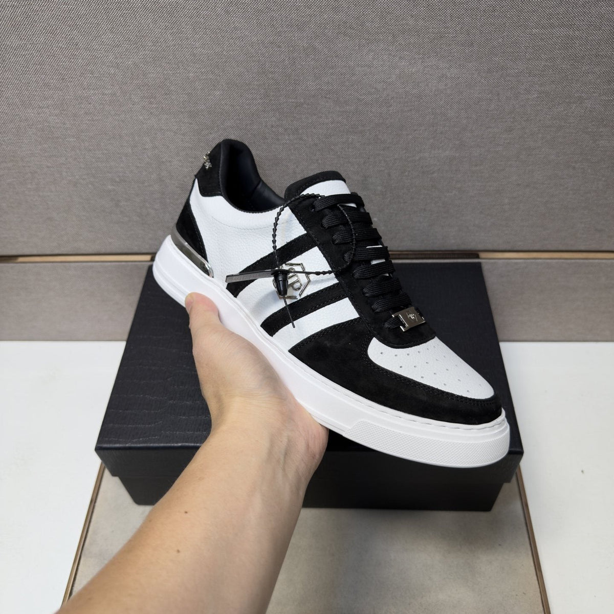 Philipp Plein Men's Paneled Low-Top Sneakers