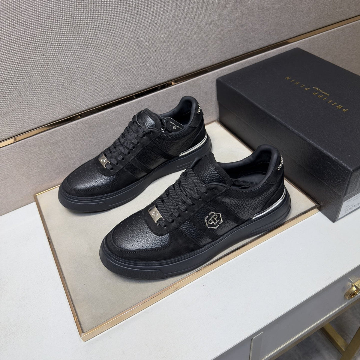 Philipp Plein Men's Paneled Low-Top Sneakers