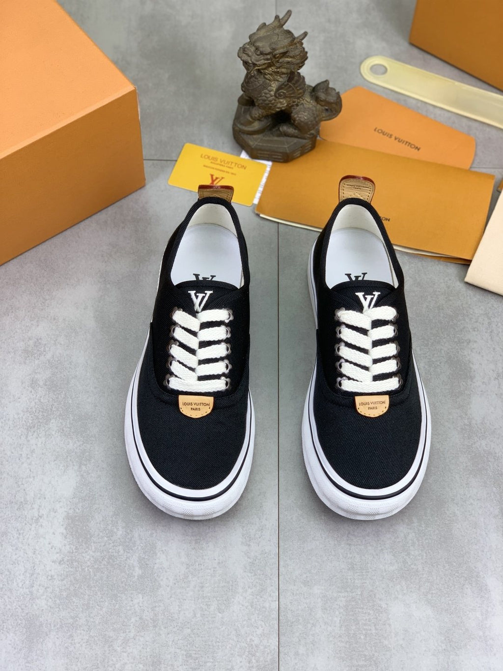 Louis Vuitton Textured Low-Top Sneakers