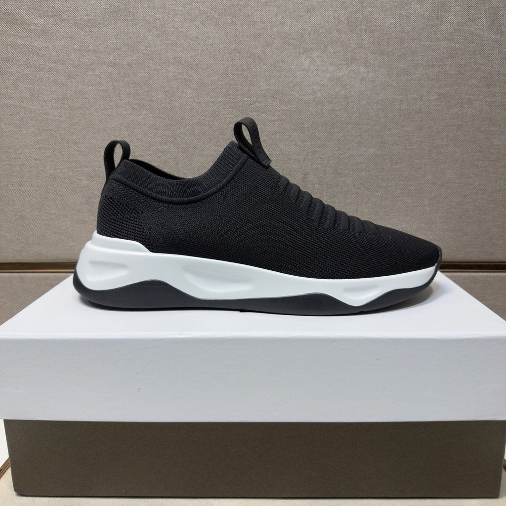 Berluti Men's Ribbed Slip-On Sneakers