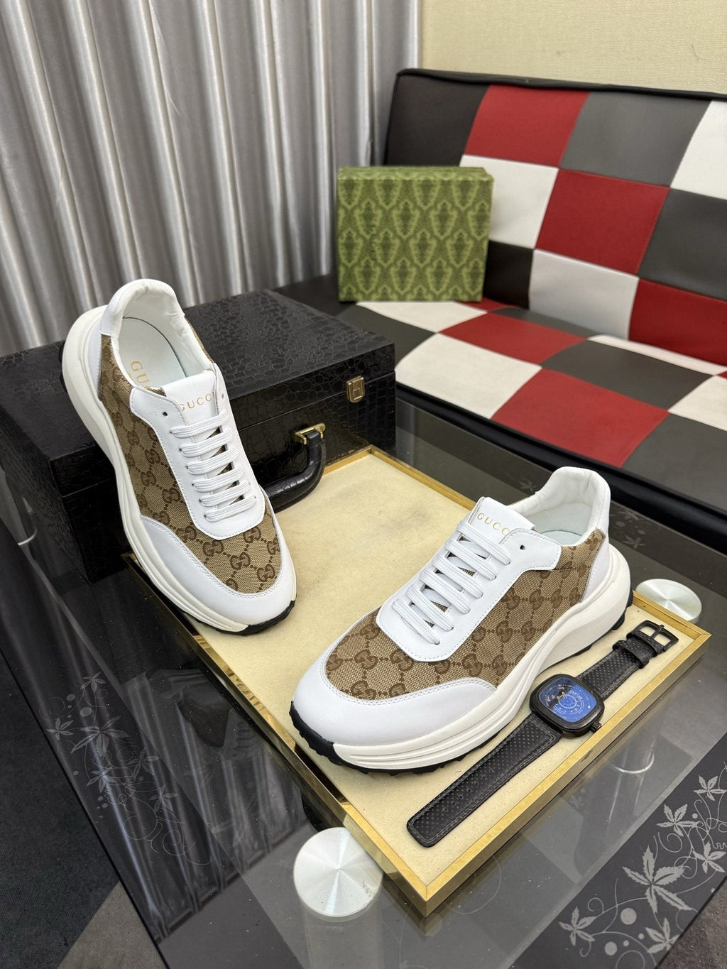 Gucci Monogram Chunky Sole Sneakers