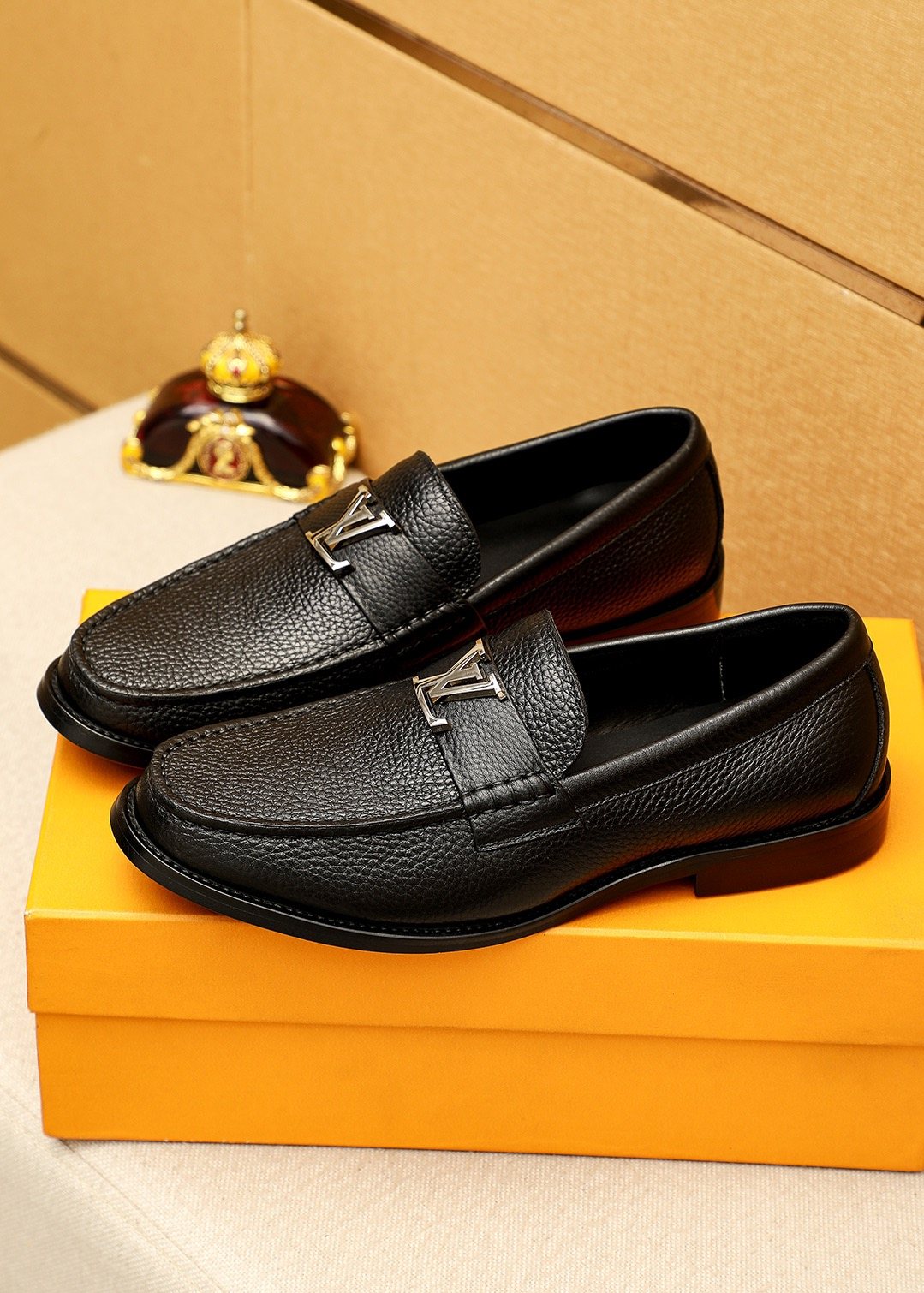 Louis Vuitton Textured Hardware Loafers