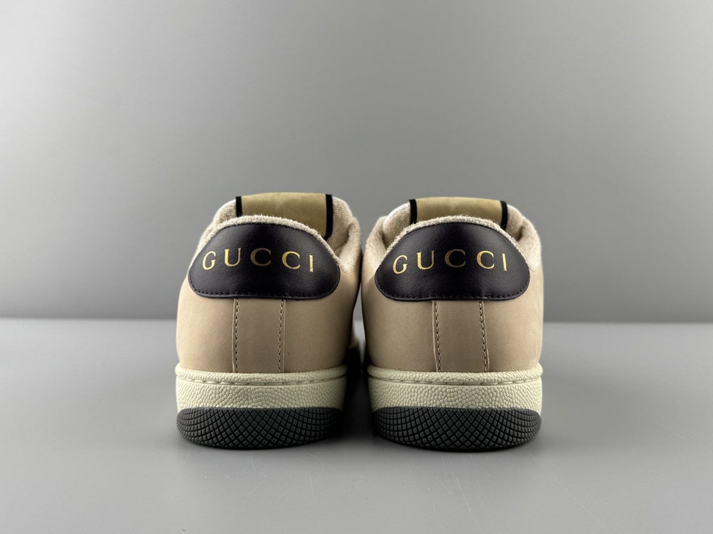 Gucci Beige Web Stripe Sneakers