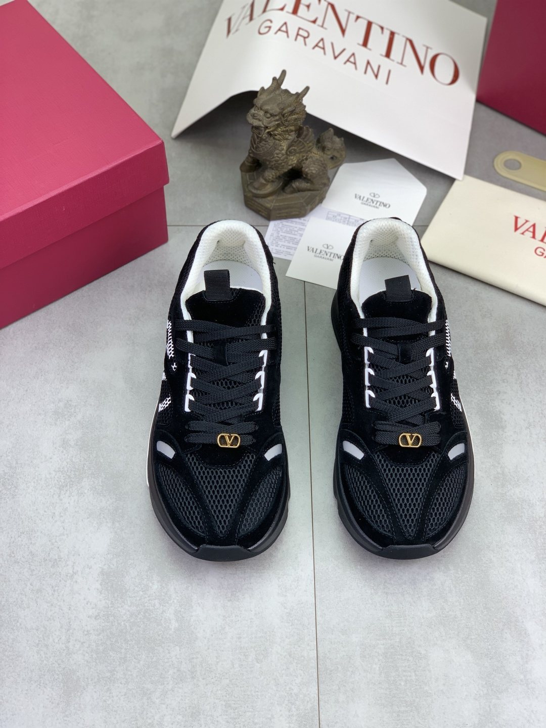 Valentino VLogo Mesh Low-Top Sneakers