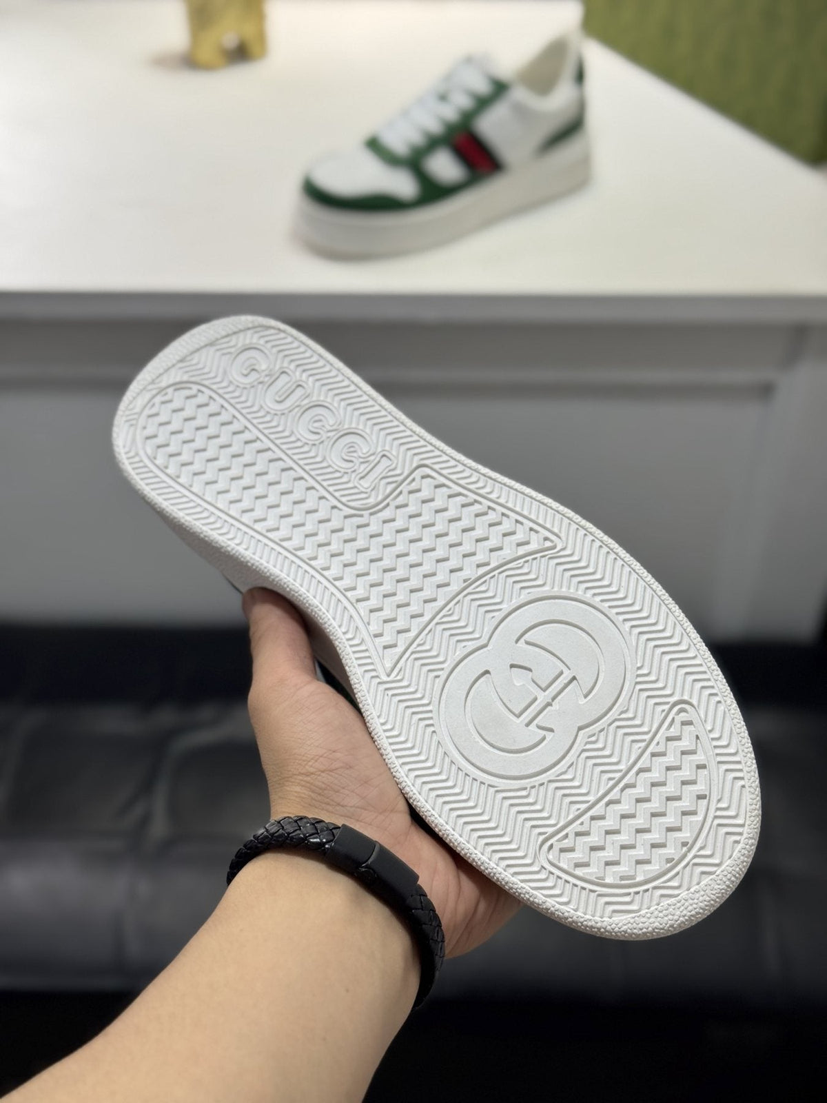 Gucci Web Stripe Low-Top Sneakers