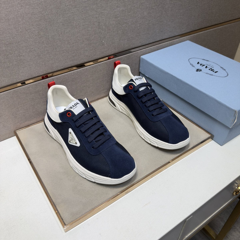Prada Paneled Low-Top Sneakers