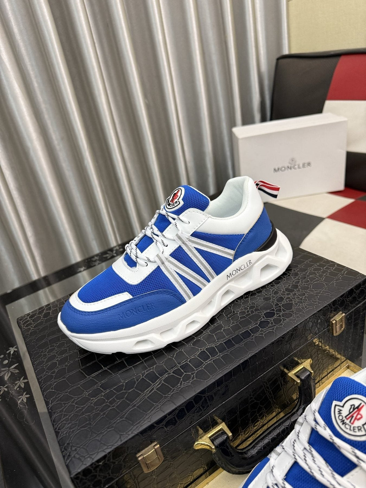 Moncler Paneled Low-Top Sneakers