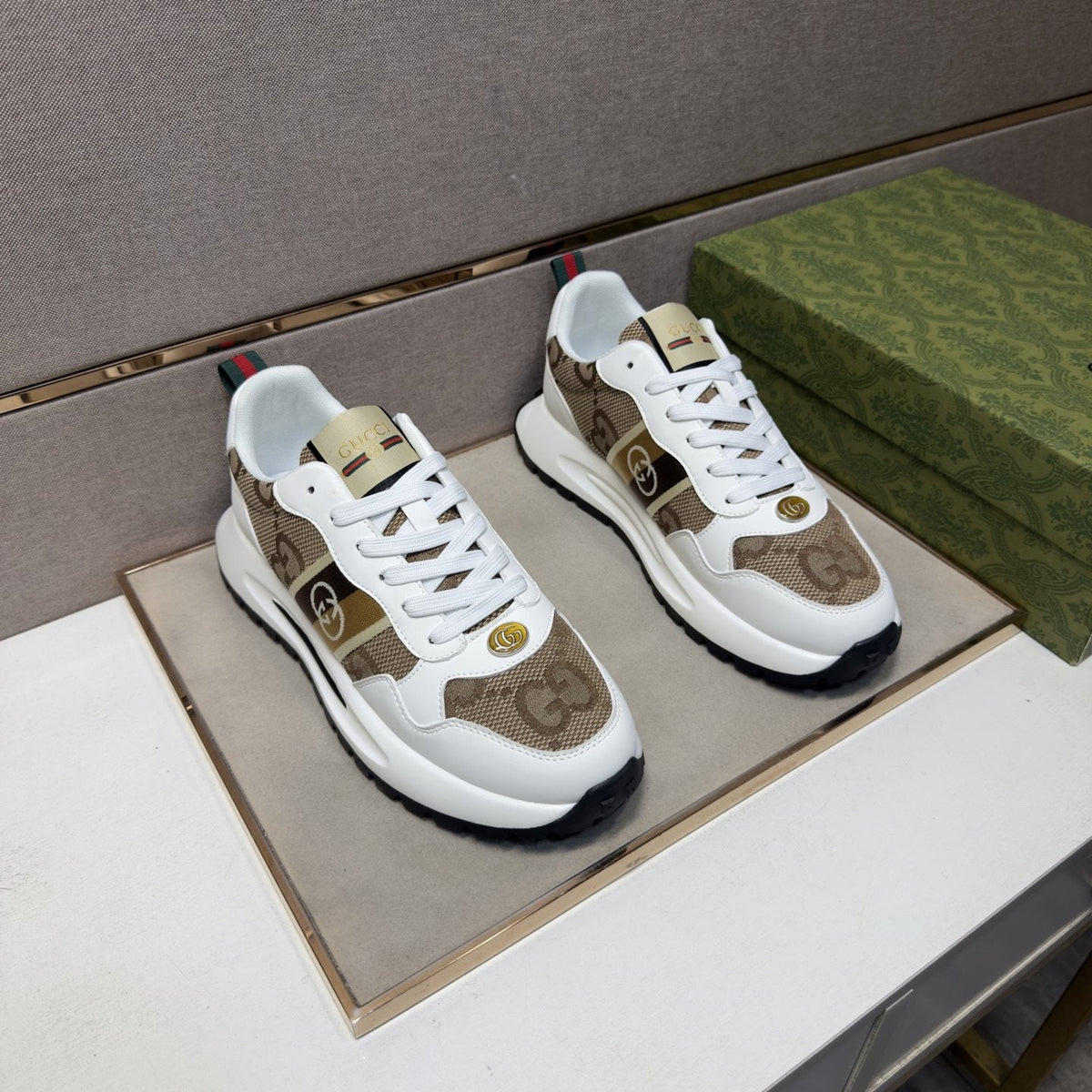 Gucci Patterned Low-Top Sneakers