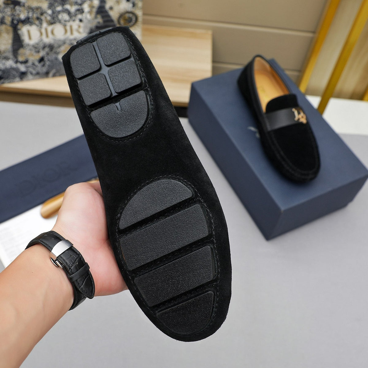 Dior Metal Hardware Loafers