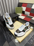 Gucci Monogram Stripe Low-Top Sneakers