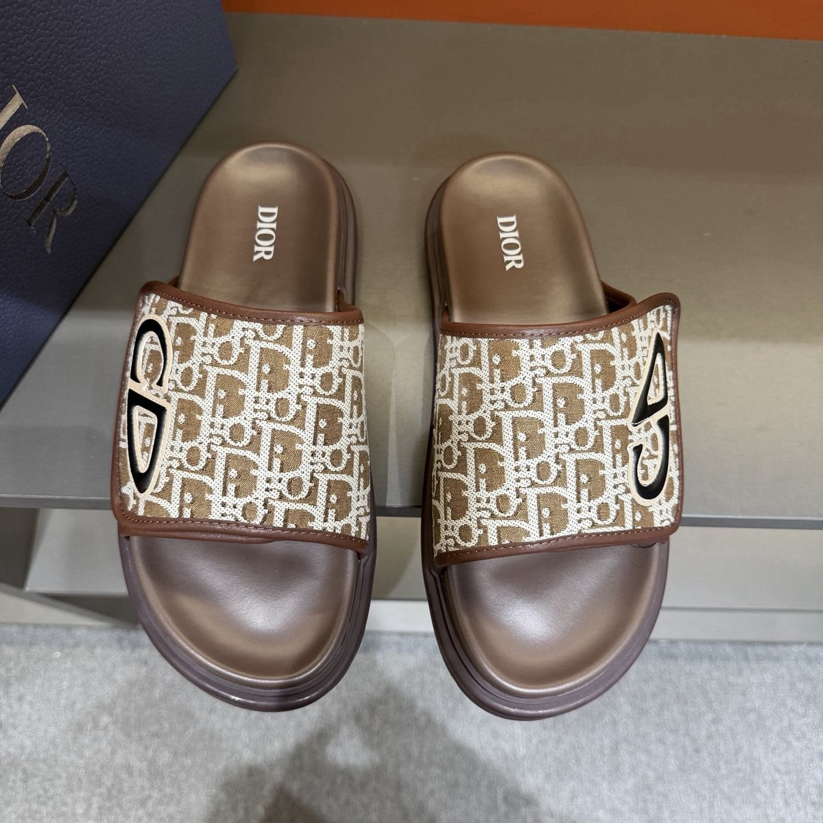 Dior Oblique Slide Sandals