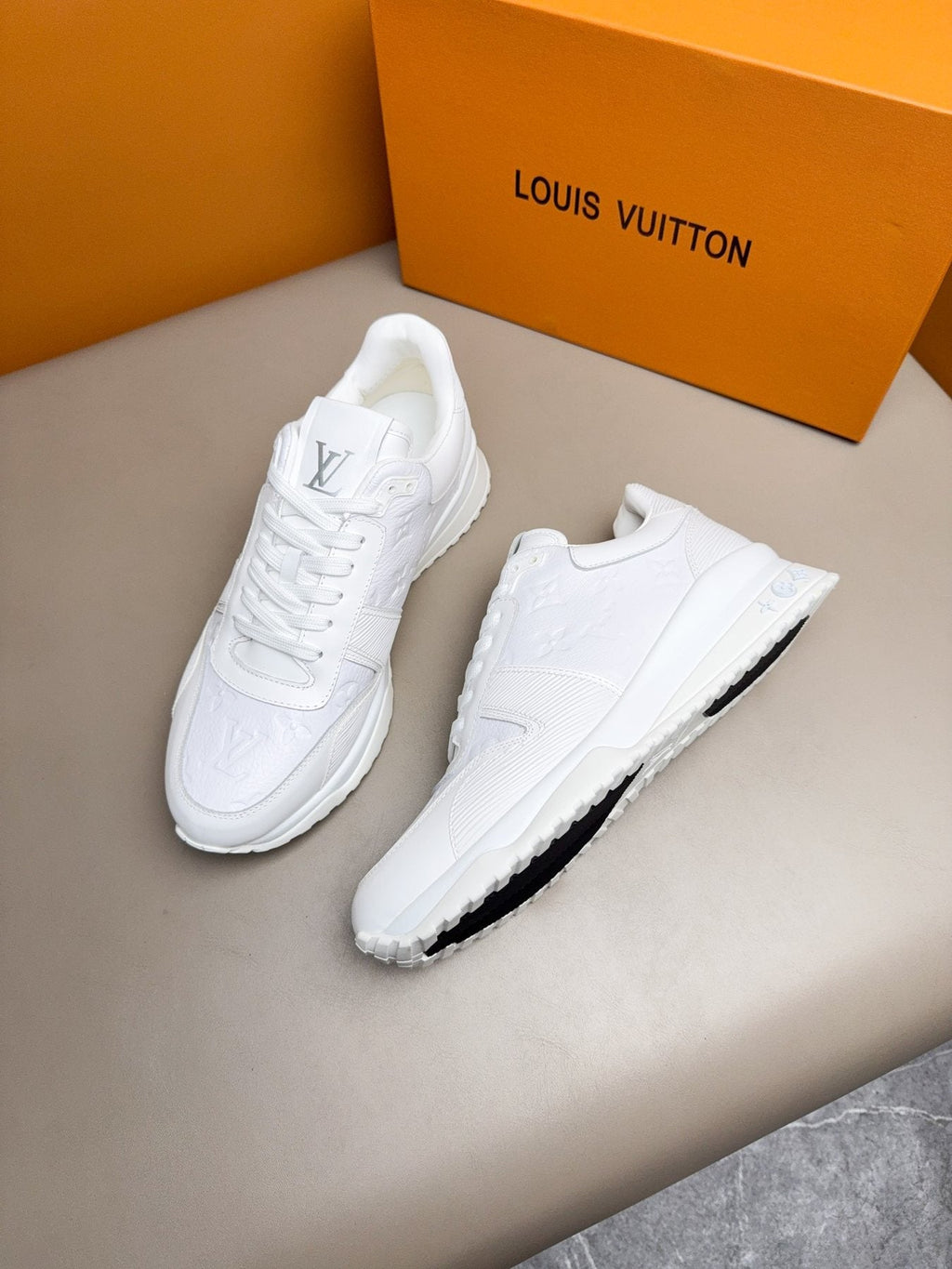 Louis Vuitton Embossed Low-Top Sneakers - Rubber Outsole