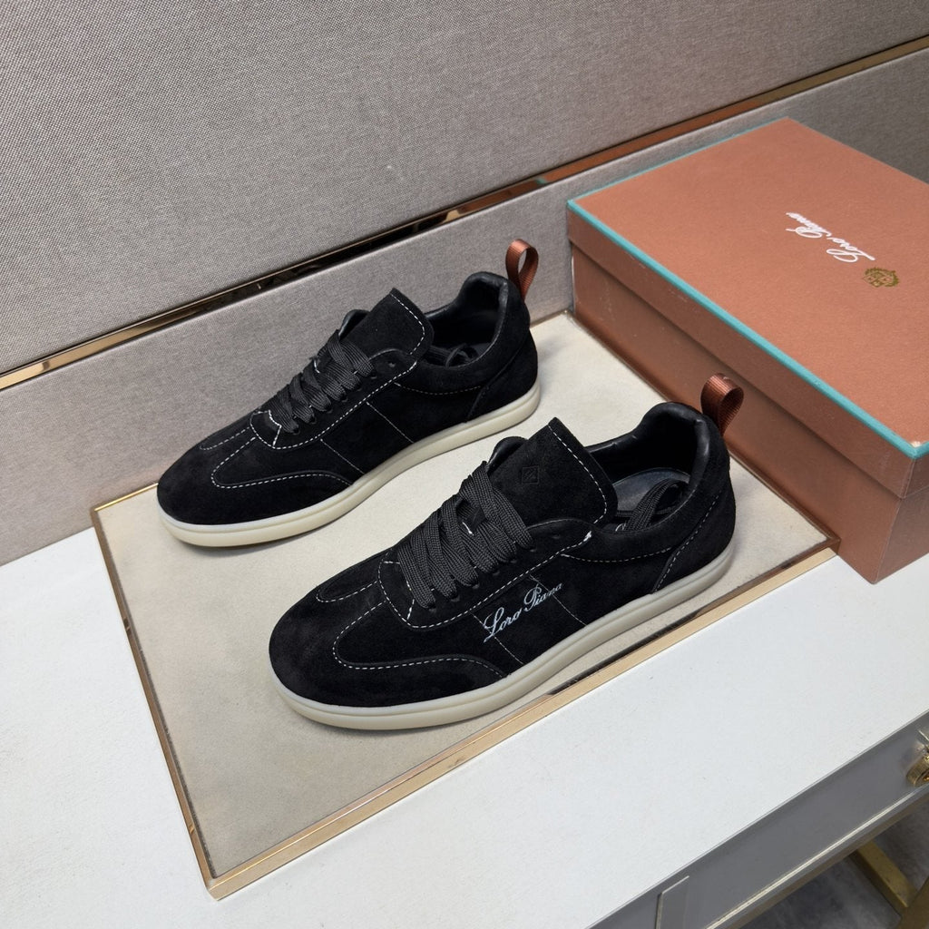 Loro Piana Men's Paneled Low-Top Sneakers