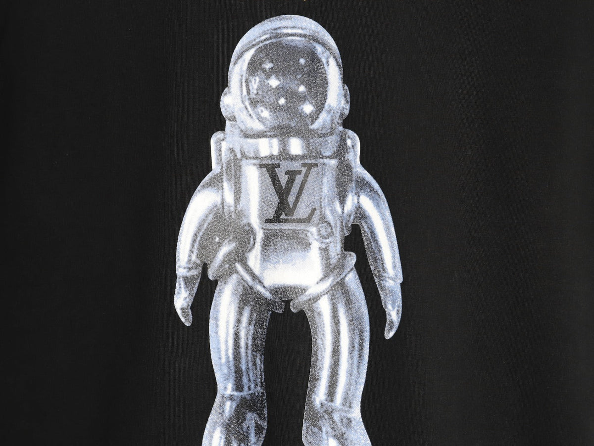 Louis Vuitton Astronaut Graphic Short-Sleeve T-Shirt - Black