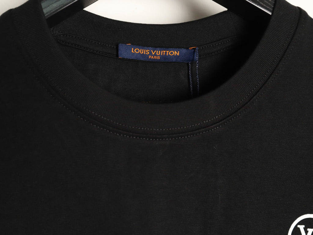 Louis Vuitton Chain-Circle LV Graphic T-Shirt - Black