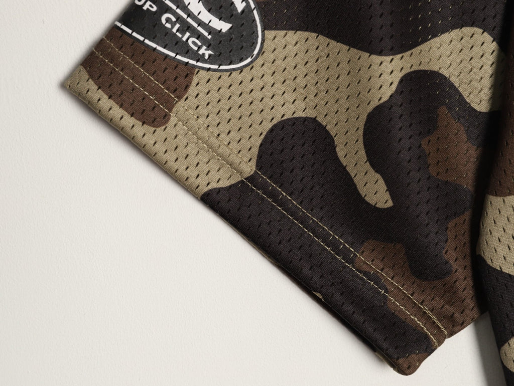 Supreme DJ Screw Graphic V-Neck Football-Style Jersey - Camouflage